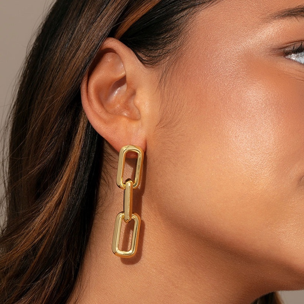 Uncommon James Triple Link Earrings
